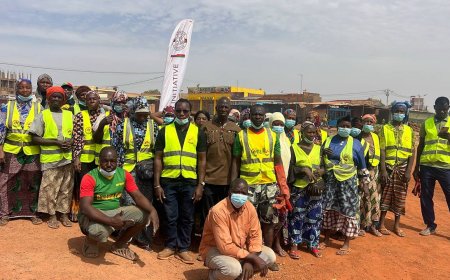 Assainissement : « African Initiative » mobilise Bonheur-Ville autour de l’assainissement du marché de « Vendredi »