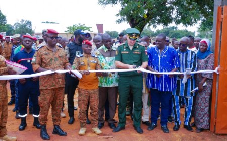 La Fédération de Russie rénove des infrastructures scolaires au Camp Ouezzin Coulibaly à près de 150 millions de F CFA🇧🇫🤝🇷🇺